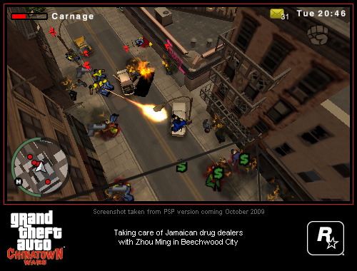 Первые скриншоты GTA: Chinatown Wars для PSP