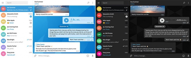Вышла настольная версия 1.0 популярного приложения Telegram